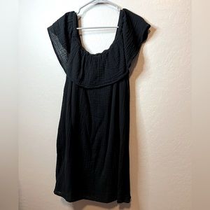 AERIE Off shoulder black dress